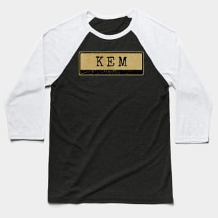 Aliska text black retro - kem Baseball T-Shirt